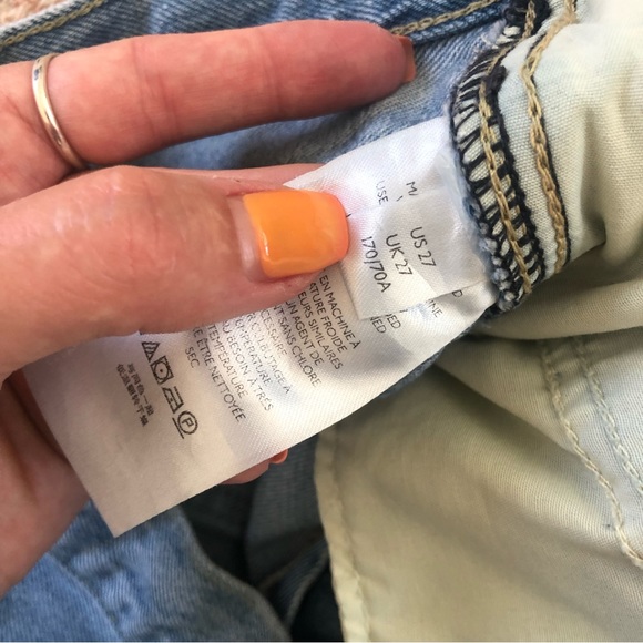 Free People - We The Free Distressed High Waist tapered skinny Jeans | 27 - Picture 12 of 16